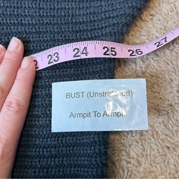 Zenana | Oversized Knit Sweater Dark Navy Blue Chunky Women's Size Medium - Picture 10 of 11